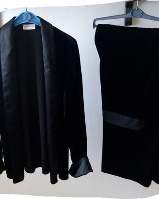 Completo donna giacca - pantaloni in velluto nero