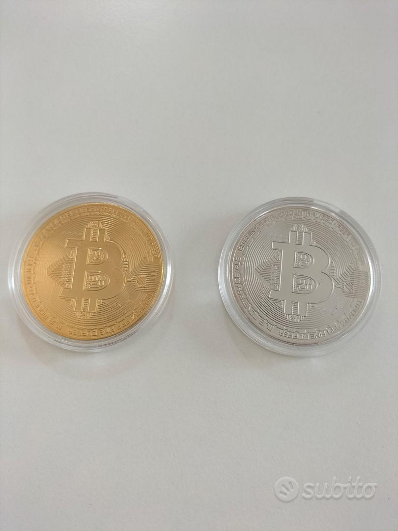 Coppia Monete Bitcoin Collezione Finitura oro arg - Collezionismo In  vendita a Torino