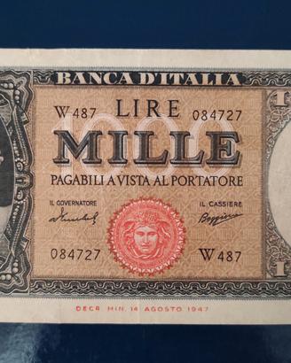 banconota italiana lire 1000 W