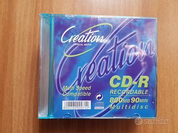 Pacco da 10 CD-R Recordable Creation 800MB 90 min