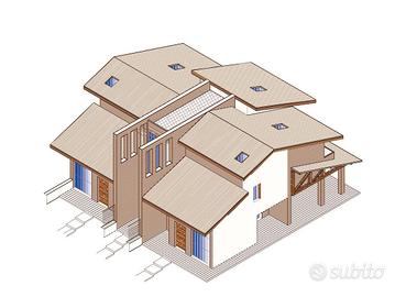 Terreno con progetto già pagato per trifamiliare