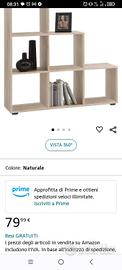 Libreria a scalare rovere 