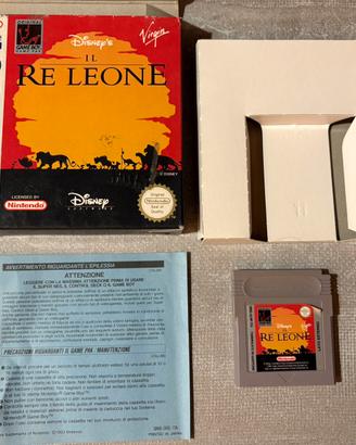 Videogioco Re Leone per Game Boy con scatola