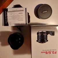 obbiettivo  Samyang 8mm F 3.5