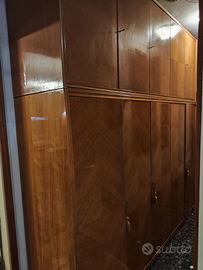 armadio  tamburato 10 ante  col noce