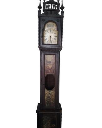 Orologio In Legno Verticale Decorato