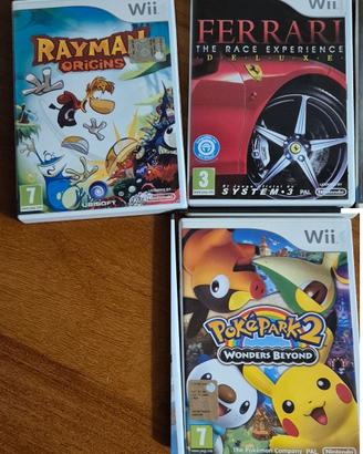 Giochi WII Pokepark2 Ferrari e RAYMAN