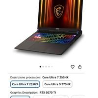 [GAMING] MSI Vector 16 HX AI A2XWHG.