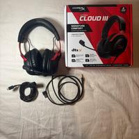 Cuffie HyperX Cloud III come nuovo
