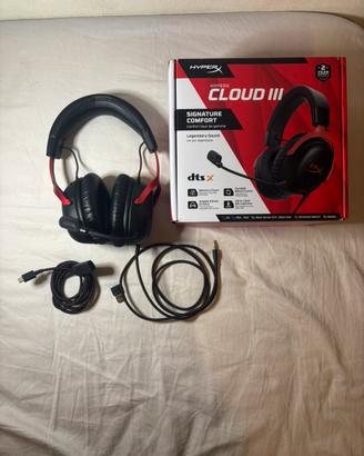 Cuffie HyperX Cloud III come nuovo