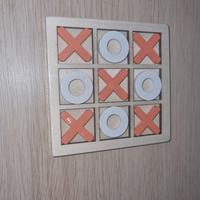 Gioco da tavolo Tris Tic Tac Toe in Legno