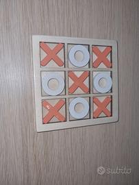 Gioco da tavolo Tris Tic Tac Toe in Legno