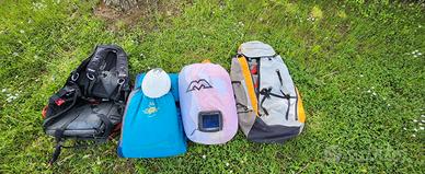 PARAPENDIO ATTREZZATURA COMPLETA 2 VELE+ACCESSORI