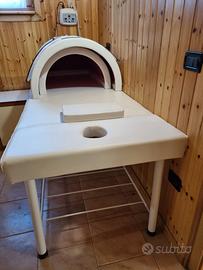 sauna a infrarossi con lettino dedicato