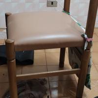 Tavolo rotondo da cucina con 4 sedie in legno