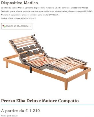 Rete a doghe Elba Deluxe con motore compatto