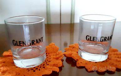 GLEN GRANT 2 BICCHIERI COLLEZIONE SCOTCH PUBBLICIT