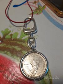 n4 monete  argento  xon porta  chiave 