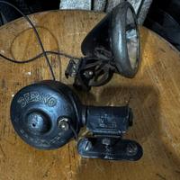 Gruppo luce dinamo e fanale bicicletta epoca