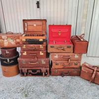 Valigie vintage di vari modelli dimensioni