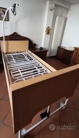 Letto per anziani, materasso e tavolino 
