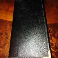 Portafoglio vera pelle vintage nero