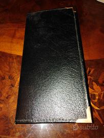 Portafoglio vera pelle vintage nero