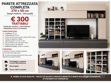 parete attrezzata per soggiorno