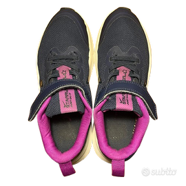 scarpe blu-fucsia Nike bambina (taglia 31,5) usate