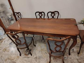 tavolo in legno anni 70