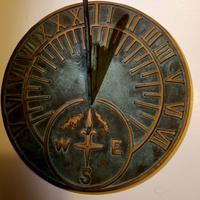 Meridiana in ottone orologio del tempo