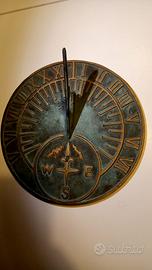 Meridiana in ottone orologio del tempo