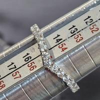 Fedina in Argento e Moissanite