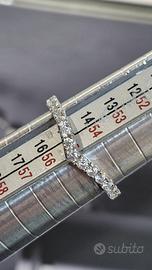 Fedina in Argento e Moissanite