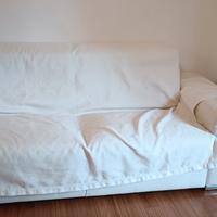 divano bianco in pelle 3 posti "Poltronesofà "