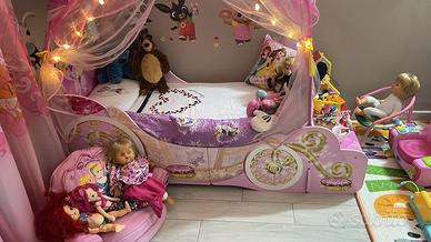 Letto bimba Carrozza principesse Disney
