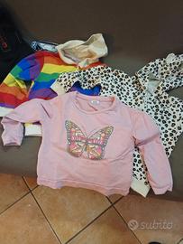 felpe bimba 3/4 anni