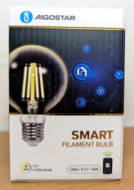 💡 Aigostar Smart Filament Bulb G80 E27 6W WiFi CC