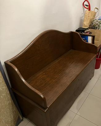 Cassapanca legno  arte povera