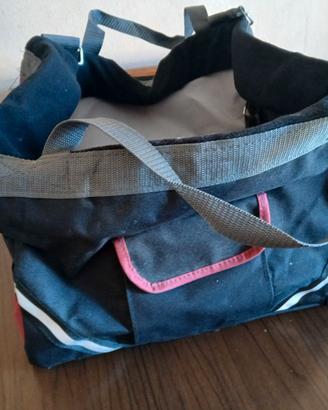 Cestino da Bici per Cani Vacation 38x25x25 cm Nero