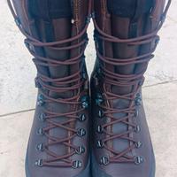 Scarponi anfibi militari invernali in pelle 45