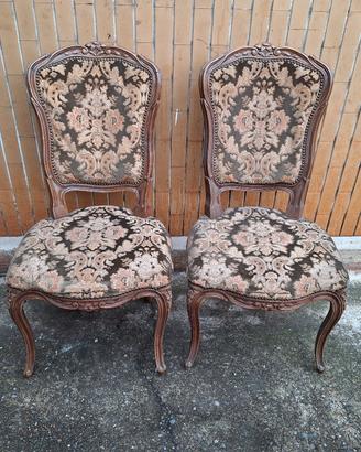 Coppia sedie d'epoca
