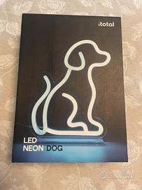 Lampada LED neon a forma di cane