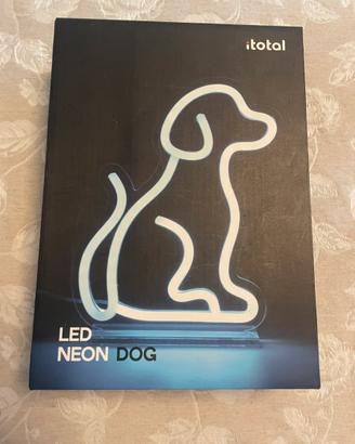 Lampada LED neon a forma di cane