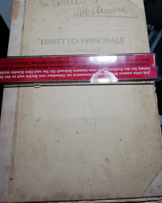 Ww2 fascicolo personale ufficiale milizia mvsn