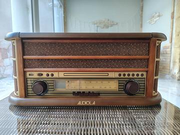 GIRADISCHI VINTAGE AUDIOLA RETRÒ DA SISTEMARE