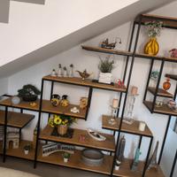 Parete legno e ferro