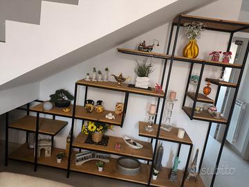 Parete legno e ferro