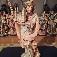 scultura in legno sant Enrico re