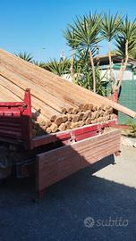 Travi legno da 12/8 cm,lunghezza 5 metri